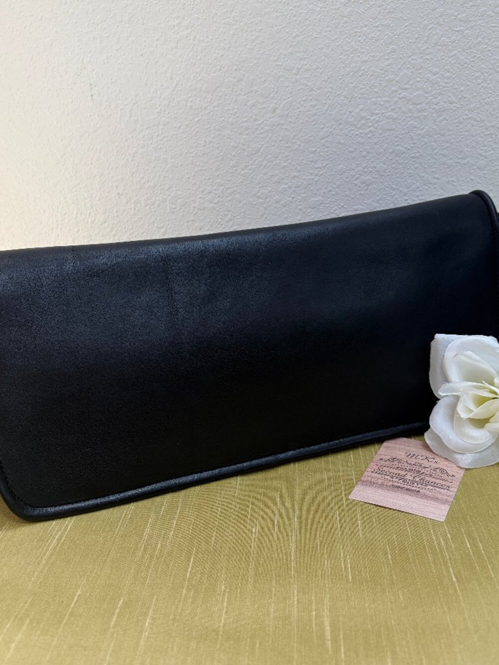 Vintage Bonnie Cashin Coach Envelope Clutch Black Leather - 1973 in EVC - Rare